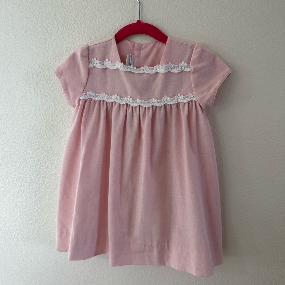 Pink Vintage Dress 2T - Picture 2 of 7